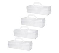 Générique Boîte De Rangement Cuisine 4pcs Organisateur De Couverts en Polypropylène Design Transparent Cuisine Et Restaurant Accessoire Pratique De Rangement