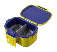 Générique Boîte De Rangement D'appâts Vivants - ABS 14 X 10 X 8 Cm, Conteneur Étanche pour Accessoires De Pêche avec Lanière | Petit Seau Portable pour De Vase, Et Appâts De Pêche Vivants