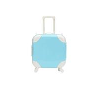 Générique Boîte de rangement de bijoux avec poignée de traction, étui de rangement compact pour boucles d ' oreilles, colliers, bracelets et commode, boîte carrée portable