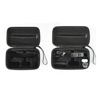 Générique Boîte de Rangement de Grande capacité pour DJI Pocket 4 Hard Shell PU Organizer Bag Étui de Transport de Voyage Antichoc et résistant à l'eau avec dragonne (Black)