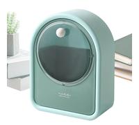 Générique Boîte de rangement de maquillage, étui transparent pour cotons-tiges | Boîte de rangement de bureau anti-poussière | Organisateur de peu encombrant, étui Portable pour cotons-tiges pour