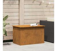 Générique Boîte de Rangement Extérieure Rouillé 80 x 50,5 x 50 cm Acier,Maison & Jardin,Produits ménagers,Rangement & Organisation,Chariots de Rangement,Marron,15.6 KG,874573