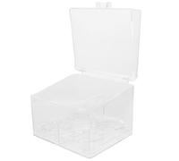 Générique Boîte de Rangement Maquillage Organiseur Pratique Trois Compartiments en Plastique pour Cotons Démaquillants et Pinceaux, pour Salle de Bain