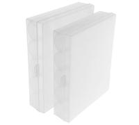 Générique Boîte de Rangement Plastique pour 25 Bobines, Lot de 2, Design Portable et Multifonctionnel, pour Usage Domestique Voyage
