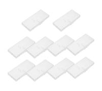 Générique Boîte de Rangement Plastique Rectangulaire Anti-poussière avec Couvercle à Rabat 10 Pièces pour Brossettes Interdentaires pour Voyage et Salle de Bain