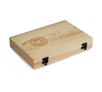 Générique Boîte de rangement pour de - Organisateur en bois pour 50 ou 100 | Boîte de présentation de collection haut de gamme pour de, médaillons, jetons, souvenirs, décora