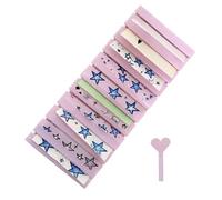 Générique Boîte de rangement pour feuilles de d'ongles | Conteneur à outils de manucure 10 emplacements | Boîte Stickers Ongles Foil Imprimée 3D,Convient Pour Maison Salon Studio Femmes Et Filles