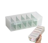 Générique Boîte De Rangement Pour Fiches Index | Protecteur et Organisateur de Notes,Organisateur De Cartes De Visite,Pour La Cuisine, La Maison, L'École, La Chambre, Le Salon, La
