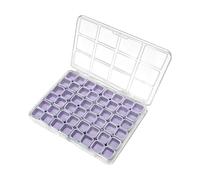 Générique Boîte de Rangement pour Ongles,Organiseur à Bijoux 48 Cases | Coffret de Rangement pour Accessoires de Manucure - pour Voyage Bureau Art Filles Perles Chambre Dressing Chambre Étudiante