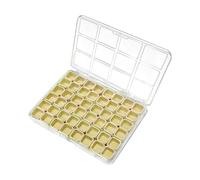 Générique Boîte de Rangement pour Ongles | Organiseur à Bijoux 48 Cases - Coffret de Rangement pour Perles | pour Chambre d'étudiant, Bureau, Bricolage, Voyage, Perles, Filles