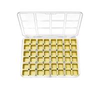 Générique Boîte de Rangement pour Ongles,Organiseur à Bijoux 48 Cases,Coffret de Rangement pour Perles - pour Voyage Bureau Art Filles Perles Chambre Dressing Chambre Étudiante