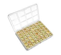 Générique Boîte de Rangement pour Ongles | Porte-Bijoux Portable 48 Compartiments,Coffret de Rangement pour Perles - pour Voyage Bureau Art Filles Perles Chambre Dressing Chambre Étudiante