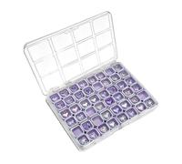 Générique Boîte de Rangement pour Ongles,Porte-Bijoux Portable 48 Compartiments,Conteneur à Accessoires de manucure | pour Voyage Bureau Art Filles Perles Chambre Dressing Chambre Étudiante