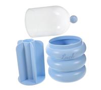 Générique Boîte De Rangement Pour Pinceaux De Beauté Comptoir Mini Brosse à Cheveux Pinceaux De Maquillage Rester Poule Décor Planche Servir Peigne Distributeur Gardien Plat Blue Plastique