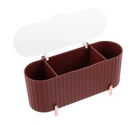 Générique Boîte de Rangement pour Serviettes Hygiéniques avec Couvercle Compartiments Organisés Design Compact et Élégant pour Salle de Bain et Maquillage