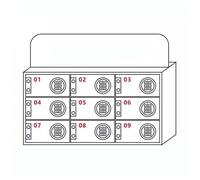Générique Boîte de Rangement pour téléphone Portable, Support en Acrylique, boîtier de Bureau Mural, Armoire de Rangement Murale pour téléphone Portable - Casier sécurisé pour Bureau, école, Salle de