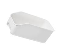 Générique Boîte de Rangement sans Bavure Surface Lisse en Plastique Blanc Léger Organisateur de Cosmétiques pour Bureau et Banquets