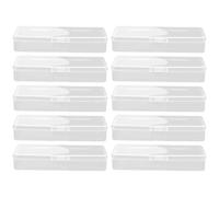 Générique Boîte de Récupération des Lames de Rasoir en Plastique, 10pcs, pour Élimination Sûre et Rangement Pratique Bureau ou Usage Quotidien
