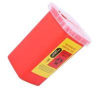 Générique Boîte de Recyclage Lames de Rasoir Rouge pour Salon de Coiffure et Usage Domestique Collecteur Sécurisé pour Déchets Tranchants et Stylo Usagé