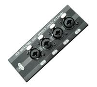 Générique Boîte de Répartition 4 Canaux Ethernet | Matériel Réseau Aluminium Haute Vitesse | Convertisseur 4 Canaux RJ45 | Pour Équipements Audio Vidéo Bureau et Salle de