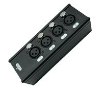 Générique Boîte De Séparation 4 Canaux,Fournitures de Bureau en d'Aluminium Haute Vitesse - Connecteur RJ45 Femelle,Pour Scène Projecteur Ordinateur Portable Tablette Téléphone Salle De