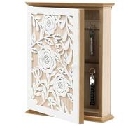 Générique Boîte de Stockage de Clés à Verrou,Organisateur Moderne Déco Maison,Support pour Clés en Bois à Fixation Murale avec Serrure - pour Bijoux Petits Objets Cadeaux Entrée Porte d'Entrée