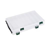 Générique Boîte De Stockage pour Leurres De Pêche - Coffret Transparent à Double Face | Boîte Portable Équipement de | pour Eau Douce Et Salée Lacs Rivières Étangs Mer Pêcheurs