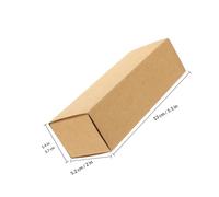 Générique Boîte D'emballage en Papier Kraft Marron pour 12 Pièces, Organisateur de Rangement pour Rouge à Lèvres et Flacons D'huile Essentielle, Design Compact Bords Arrondis, pour