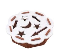 Générique Boîte D'enrichissement De Lime À Ongles pour Chat - 11,81 × 11,81 × 2,76 Pouces, Jouet À Gratter avec 2 Boules De Cloche | Lime À Ongles pour Chat, Grattoir pour Animaux De Compagnie