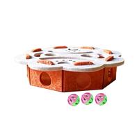 Générique Boîte d'Enrichissement Lime à Griffes pour Chat | Jeu De Ruse en Tissu avec Balle,Jouet Éducatif pour Chat D'intérieur | pour Apartment Salon Jeu Seul Après Le Repas Et Comportement