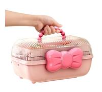 Générique Boîte D'organisateurs D'accessoires De Cheveux | Conteneur De Poignée Polyvalente De Stockage À Trois Couches | Boîte De Bureau À L'épreuve Des Poussières Pour Pinces À Cheveux