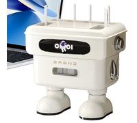 Générique Boîte du routeur WiFi - Rack de bureau robot 32x21x34cm, Boîte WiFi Hider pour le salon chambre à coucher à domicile TV stand de travail de divertissement Console Media
