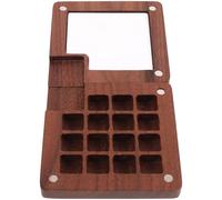 Générique Boîte en Bois pour Pigments Aquarelle Couvercle, Plateau de Pigments Soi-même, Rangement Pratique pour Peinture, pour Amis Artistes