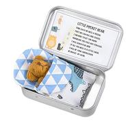 Générique Boîte en Fer Blanc Ours Miniature - Adorable récipient en Fer Blanc en Forme d'ours, Compact et | Jouets de Ours en Peluche Doux, boîte de Rangement Pratique pour pièces de Monnaie, col