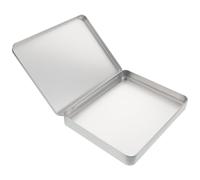 Générique Boîte métallique argentée avec Couvercle magnétique pour Organiser et Stocker Extensions de Cils, adaptée aux Salons de beauté et maquilleurs