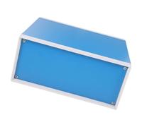 Générique Boîte métallique électronique Boîtier pour projets électroniques bleu métal avec vis, structure raisonnable pour petits terminaux et appareils de mesure