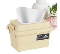 Générique Boîte Mouchoirs Camping - Rangement Multifonction | Étui À Mouchoirs Imperméable | Organisateur Portable 1.1L Pour Sauces Bouteilles Réchaud Pique-Nique BBQ, Tiroir Papier Étanche Extérieur