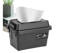 Générique Boîte Mouchoirs Camping - Rangement Multifonction | Étui À Mouchoirs Imperméable | Organisateur Portable 1.1L Pour Sauces Bouteilles Réchaud Pique-Nique BBQ, Tiroir Papier Étanche Extérieur