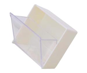 Générique Boîte Murale pour Cotons Démaquillants sans Perçage, Boîte de Rangement Clapet, Plastique Blanc, Compacte et Pratique pour Salle de Bain, Organisateur de Maquillage et Articles