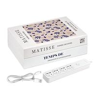 Générique Boîte Organisatrice de Câbles-Boîte de Dissimulation des Fils | Couverture Décorative Format Livre pour Salon Bureau
