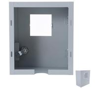 Générique boîte pour compteur électrique boîtier de compteur fer sans fond 155X180X100 MM porte transparente protection pour compteur d'énergie extérieur installation facile