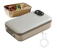 Générique Boîte Repas Conteneur De Repas Chauffant Portable Amovible 900ml