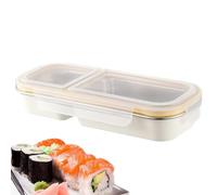 Générique Boîte Repas En Acier Inoxydable,Boîte À Collations Anti-Fuites - De Stockage Alimentaire Étanche,Pour Ados Adultes École Bureau Prépa Repas Voyage Frigo Garde-Manger Camping