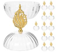 Générique Boîtes à Bonbons à Fermeture Simple Rondes Réutilisables Lot de 12 en Plastique et Rangement D'ornements Décoratifs pour Présents de Mariage