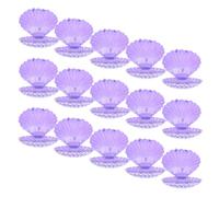 Générique Boîtes à Bonbons Coquillage Nacrées Lot de 15 Petites Boîtes Coquillages en Plastique Rangement pour Dragées et Bijoux Coffrets Présents Mariage Décoration pour Fêtes et