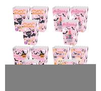 Générique Boîtes à Popcorn Halloween - 12 pièces boîtes à Bonbons et Pop-Corn,Contenants pour Bonbons et Événementiels Fournitures pour Fêtes