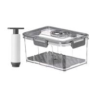 Générique Boites Alimentaires Sous Vide, 2,5 L Boîte de Conservation Sous Vide avec Pompe à Main, Récipient Sousvide Alimentaire, Organisateur de Réfrigérateur