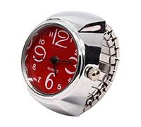 Générique Boîtes Anneaux Anneaux For Ring Watch For Women Ring Liant Porte-clés Bagues (Red, One Size)