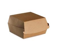 Générique Boites burger kraft brun S 10x10x7 cm (100)