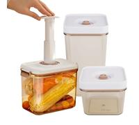 Générique Boîtes de Conservation Alimentaire Sous Vide, Boîte de Stockage Hermétique pour Fruits, Conteneur Résistant à la Chaleur pour Garde-Manger, Cuisine, Réfrigérateur et Préparation de Repas